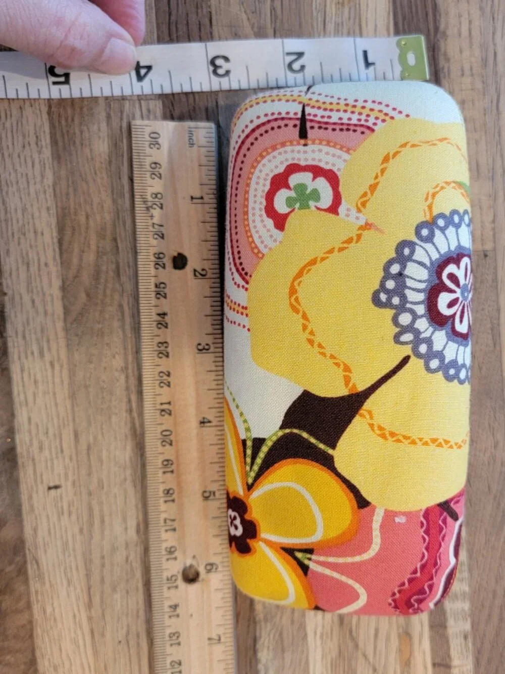 Vera Bradley Eyeglass Hinged Hard Case in Buttercup (retired) Print